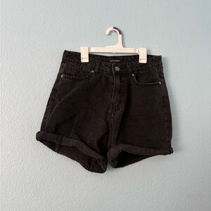 Women's Black Denim Shorts